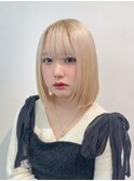 この春、レイヤーボブ×ブロンドで即垢抜けヘア