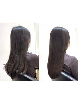 クセやうねりの悩みに選りすぐりの薬剤で、傷みも最小限の施術を。[札幌/髪質改善/半個室/トリートメント]