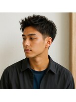 スープレックス ヘアーデザイン(SOUPREX HAIR DESIGN) 大人メンズ アップバンクショート 20代 30代 40代 50代 60代