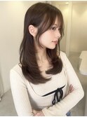 韓国ヘア/レイヤーカット/髪質改善/顔まわり/前髪/くびれヘア