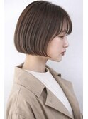 大人可愛い　ボブ　ミニボブ　内巻き　透け感　青山　表参道