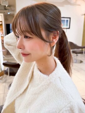 ビーチ(BEACH) 大人ガーリー 似合わせカット ミディアムレイヤーカット 韓国