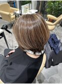 脱白髪染めハイライト