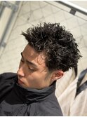 MEN’S HAIR/仏陀パーマ/テーパーフェード/スパイキーショートU