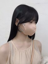 ジーテ 渋谷(gite) おくれ毛顔周りカット+前髪ストレート/縮毛矯正/髪質改善