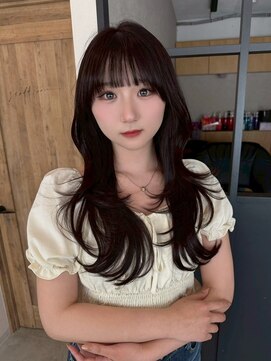 エトワ 中央店(etoi) 大分韓国かき上げレイヤーカット大人レイヤー顔まわりレイヤー