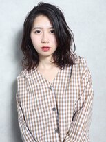 エンクス(enx)&nbsp;ひし形シルエットの黒髪ミディ  鶴ヶ峰 美容室