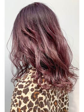 テトヘアー(teto hair) long[イルミナカラー、ピンクパープル、グラデーション]