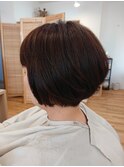 ふんわりボブ。