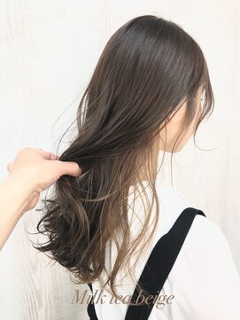 ラッズプラスエイチ(Lads+h) 【Lads+h 】大人可愛いインナーカラーベージュ