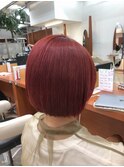 モーブピンク×ミニボブ