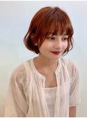 ふんわり小顔ボブ☆カシスオレンジ