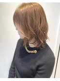 【大人かわいい ツヤ髪】ミディアム レイヤーゆるふわニュアンス