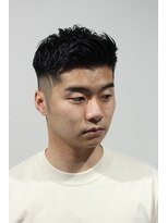 レンゲン(LENGEN)&nbsp;メンズかき上げニュアンスマッシュサイドパート韓国マッシュ