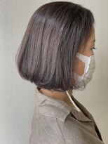 オウルヘアー(Owl hair)&nbsp;グラデーションボブ/前下がり/内巻きワンカール/グレージュ
