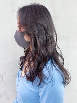 アイティーバイアルバム 八王子店(IT by ALBUM) ラフウェーブ_グレージュカラーボブウルフ_ba417051