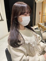 ヘアサロン ガリカ 表参道(hair salon Gallica) 【mami】大人艶髪ラベンダーココアブリーチなしダブルカラー