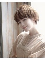 マッシュショート/丸みショート/丸みボブ/小顔ショートボブ