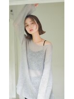 イオエ(ioe)&nbsp;イメチェン/外ハネボブ/ワイドバング/ブルーブラック/美髪