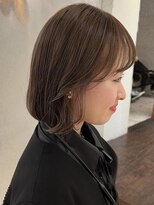 韓国風ボブ◎透明感溢れるスキンベージュ◎