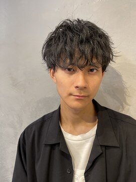 ギヴヘアインダストリー(Give hair industry) Vマッシュ×スパイラルパーマ