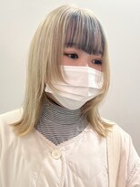 デート 下北沢(DATE)&nbsp;レイヤーカットダブルカラーケアブリーチハイトーンカラー