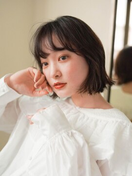 ジュール 大分(Joule) ミディアムヘア/斜めバング/グレージュカラー/大分駅