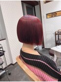 赤髪ボブ