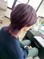 サロンドリアン(Salon de Lien) マッシュウルフ×ヴァイオレットカラー