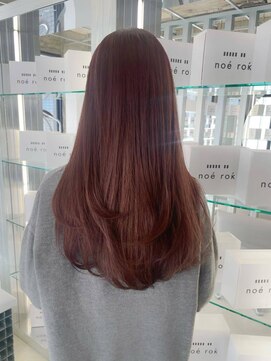 ノエロク 岐阜(noe rok) 【チェリーレッドカラー】韓国風レイヤースタイル２２