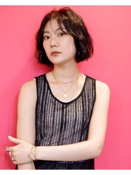 ドラマティックヘア(DRAMATIC HAIR) ワインレッド×ボブアレンジ