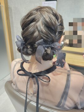 リップル(Ripple) 【海浜幕張 Ripple】ゆる編み込み×お団子ツイン