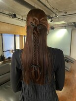 【あきら】ロング/ヘアセット/カチモリ/リボン