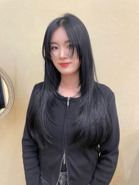 スニュウ(snuw) 【snuw mina】レイヤーカット/姫カットレイヤー/透明感カラー