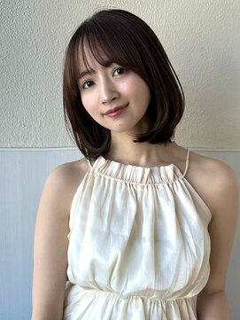 アフロート ディル(AFLOAT D'L) ワンカールボブ2wayバングメルティカラー小顔似合わせカット