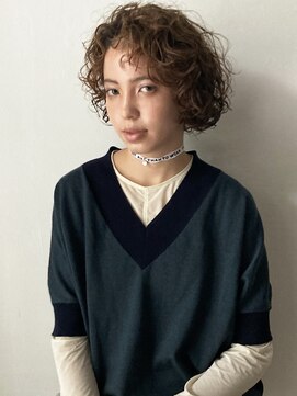 アスティブランシュ(Asti blanche) ボブパーマ　くりくりパーマ　大人スタイル　活性ケラチン