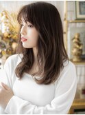 外国人風シースルーバングニュアンスパーマh3戸頭20代30代40代