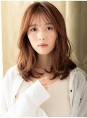 シースルーバングミックスカールミディTc2志木20代30代40代