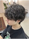 波巻きパーマ