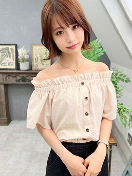 ジプソ 池袋西口(Gypso) 外ハネボブ/池袋美容室/髪質改善カラー/白髪ぼかし/縮毛矯正