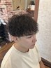 カット+ツイストスパイラルパーマ＋シェービング