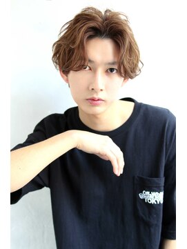 ロゼ 京橋(Rose) 【ROSE】フェザーパーマ＿メンズミディアム＿波打ちパーマ