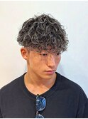 横浜市メンズメッシュメンズパーマスペインカールハイライト眉毛
