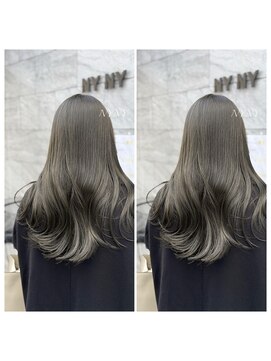 ６トーンオリーブグレージュ赤み消し透明感カラー