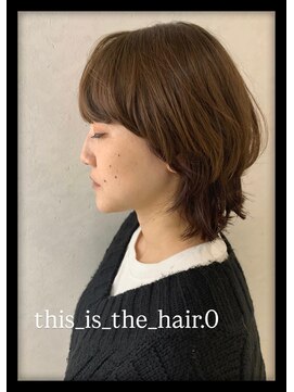 ディスイズザヘアドットオー 仙台一番町(This_is_the_hair.0) ナチュラルマッシュウルフ