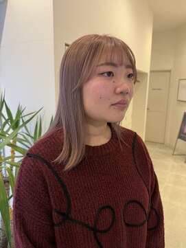 サラ ビューティー サイト 古賀店(SARA Beauty Sight) ピンクベージュ/ミルクティーベージュ/ブリーチ/ハイトーン