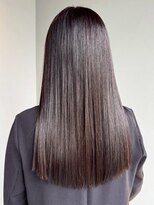 ナカオコアフュール(NAKAO COIFFURE)&nbsp;髪質改善トリートメント ツヤ髪 ダークグレージュ ロング