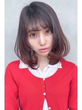 バームヘア(balm hair) 韓国風パーマ◎くびれミディアム×コテ巻き風パーマ