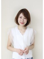 グレースバイハピネス(grace by happiness) 美髪/ボブミディ/オリーブカラー/くすみベージュ/30代40代