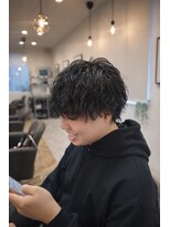 アヌ(ANU)&nbsp;メンズマッシュ　ツイストスパイラルパーマ